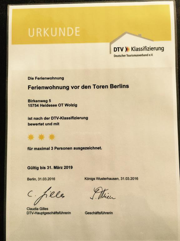 Ferienwohnung Vor Den Toren Berlins Heidesee المظهر الخارجي الصورة